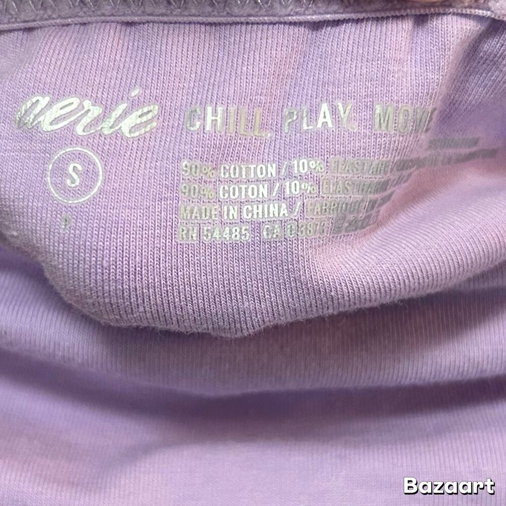 New Aerie Lavender Purple Striped Strapless Tube Top Double Lined Women’s Small - Picture 6 of 6